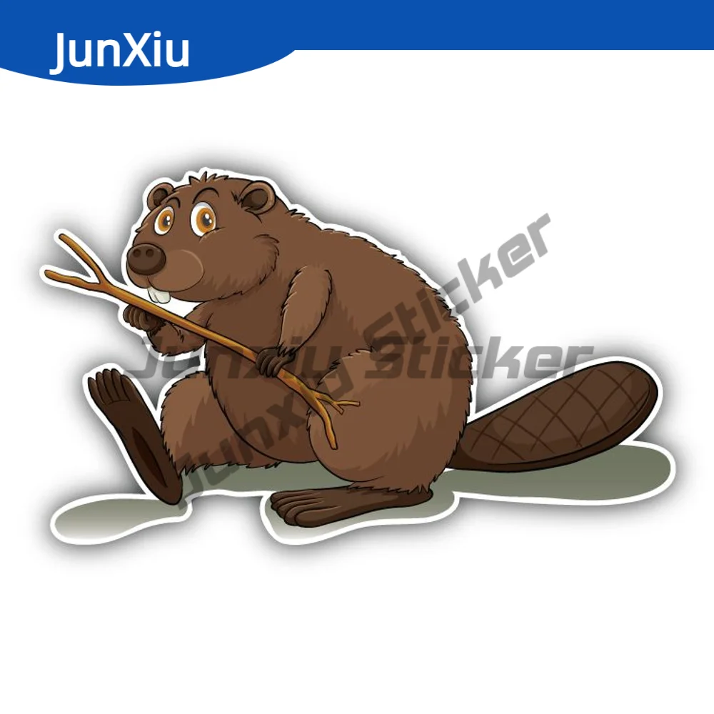 

Eager Beaver Sticker Car Bumper Anti Scratch Exterior Decal Personality Pvc Boat Accessories Decoration Suv Decals Motorcycle