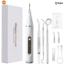 XIAOMI-USB Irrigador Oral Recarregável com Luz, Scaler Elétrico, Dentes Instrumento De Limpeza, Cálculo Tártaro, 5 velocidades