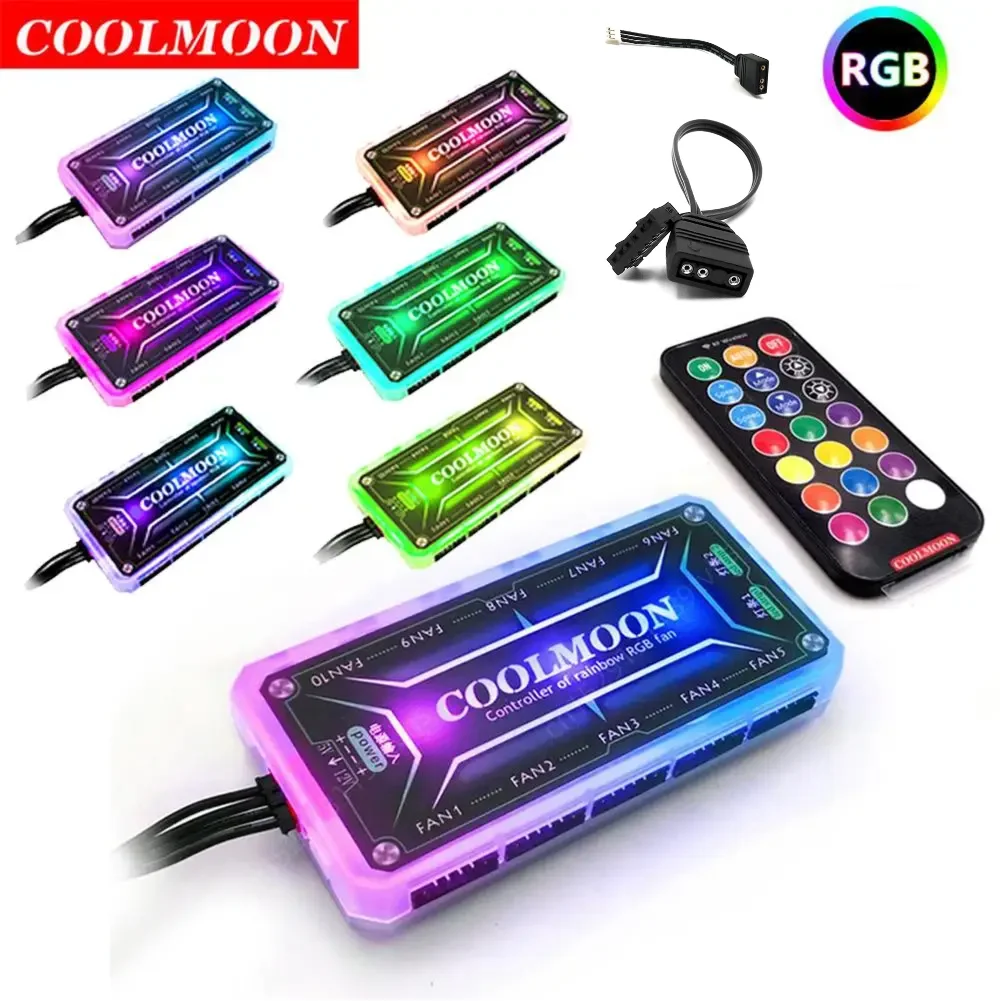 COOLMOONファンコントローラー5V ARGB 3ピンから小型4ピン/6ピンアダプターケーブルの実際の使い方とおすすめポイント