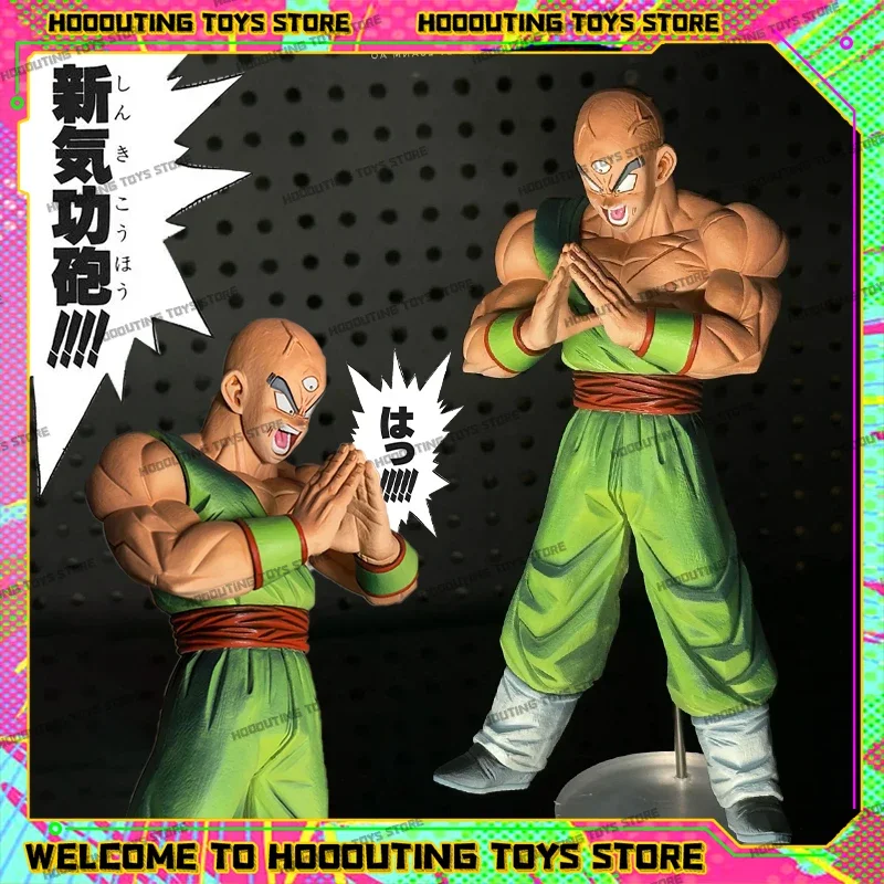 In Stock 32cm Dragon Ball Anime Figure Tien Shinhan Figures Fight Pvc Statue Collectible Model Gk Figure Ornament Gift Toy