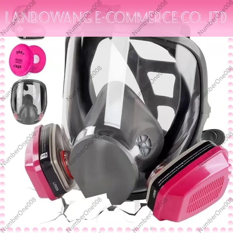 6800 Full Face Protective Respirator Mask Reusable Anti Dust Paint Pesticide Chemical Respiratory Protection