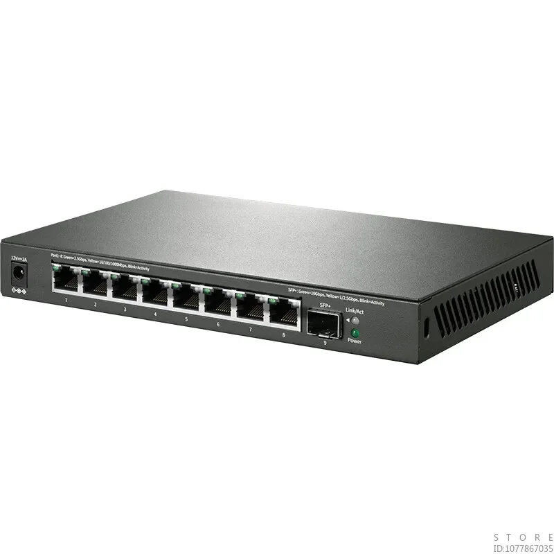 MERCURY 8 Port 2.5G Ethernet Unmanaged Network Switch with 8*2.5 Gigabit +1*10G SFP+, Plug & Play, Fanless Quiet Metal SE109