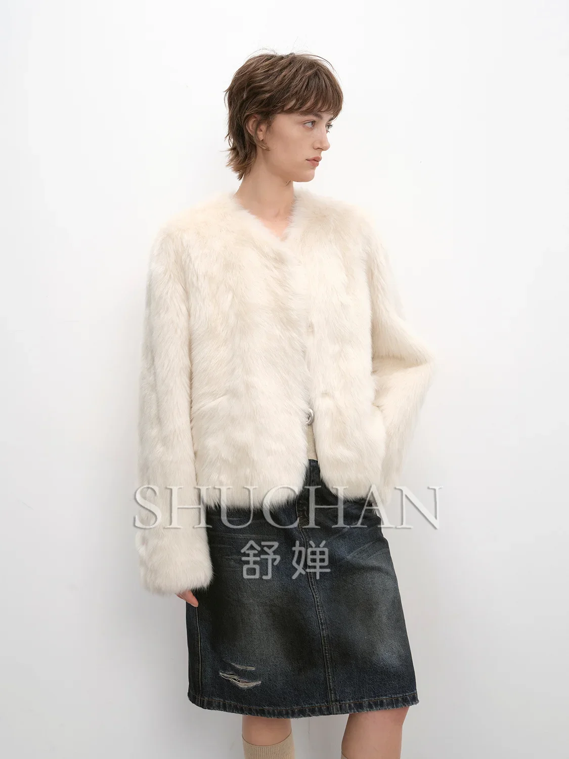 2024 Importing Tuscany Double-faced Fur Abrigos Mujer Invierno  Jacket Women  Casaco Feminino