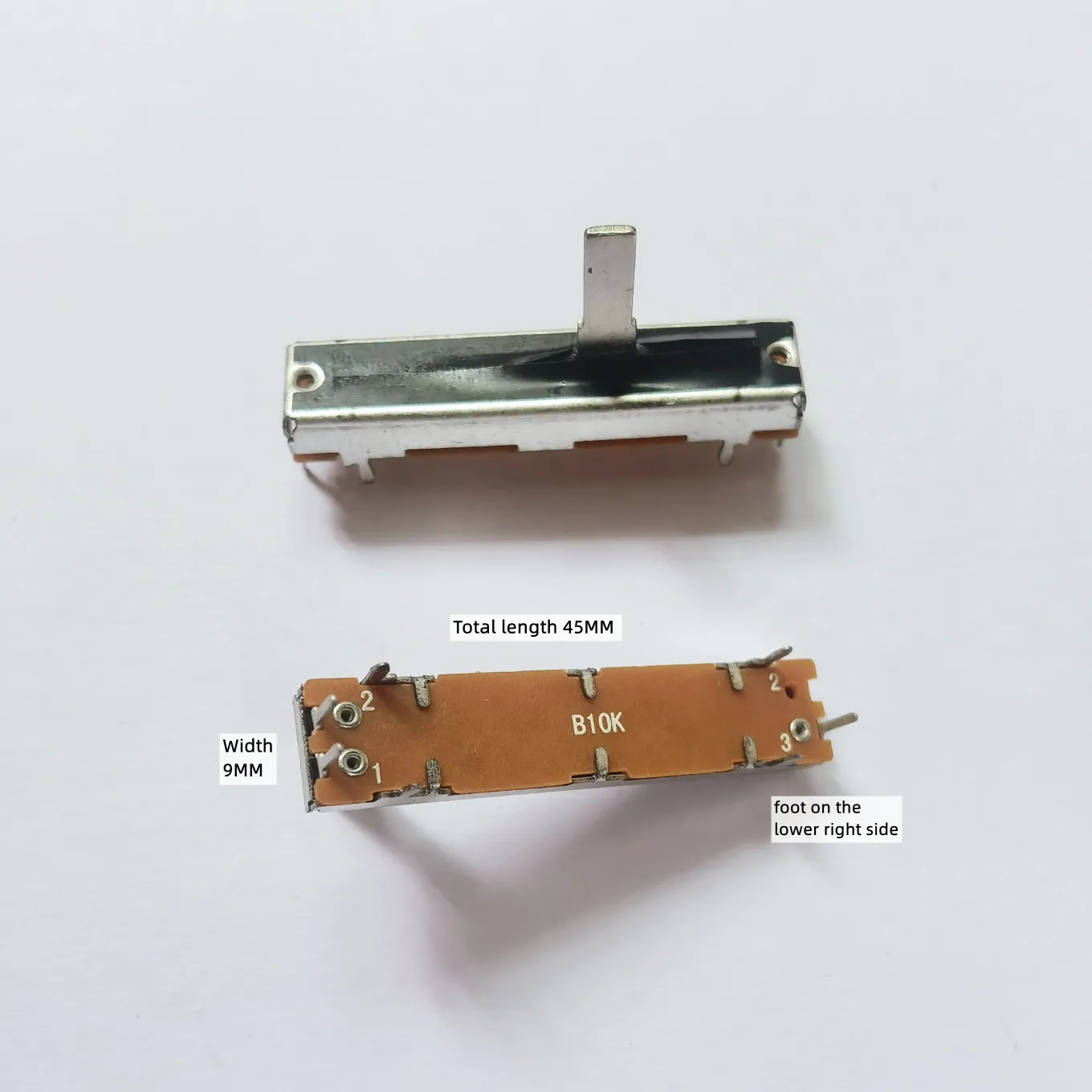 Original new 100% SC3021N 45MM sliding pusher single potentiometer B10K non-standard pedal length 15MMC (SWITCH)