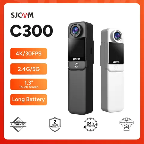 SJCAM C300 포켓 액션 카메라 4K FHD 긴 배터리 수명 비디오 30M 방수 5G WiFi 카메라 스포츠 액션 캠