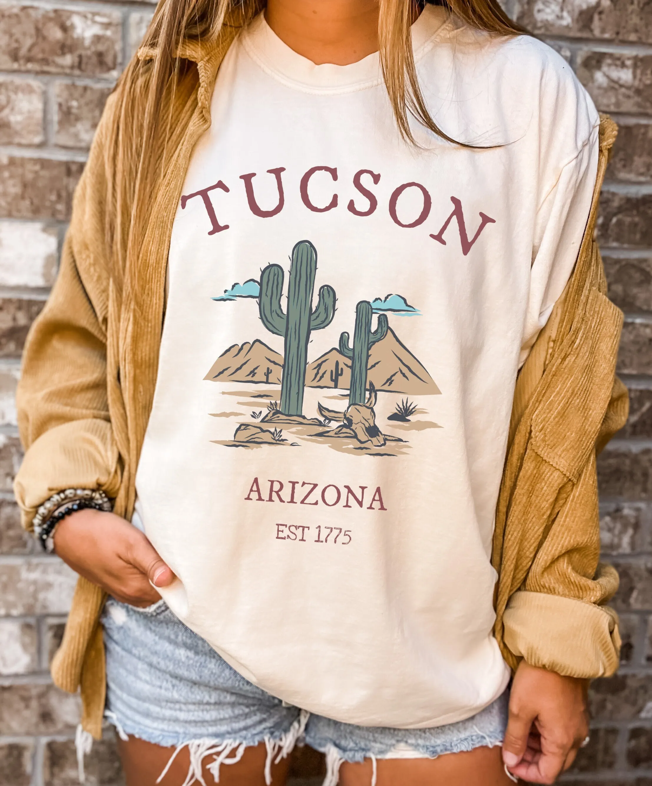 Tucson Arizona T Shirt Desert Cactus