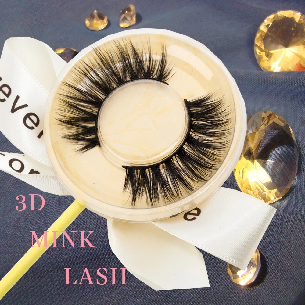 False Cat-Eye Fluffy 3D Mink Lashes Wispy 10 Pairs Dramatic Long Thick Full Strip Clear Band Soft Eyelashes