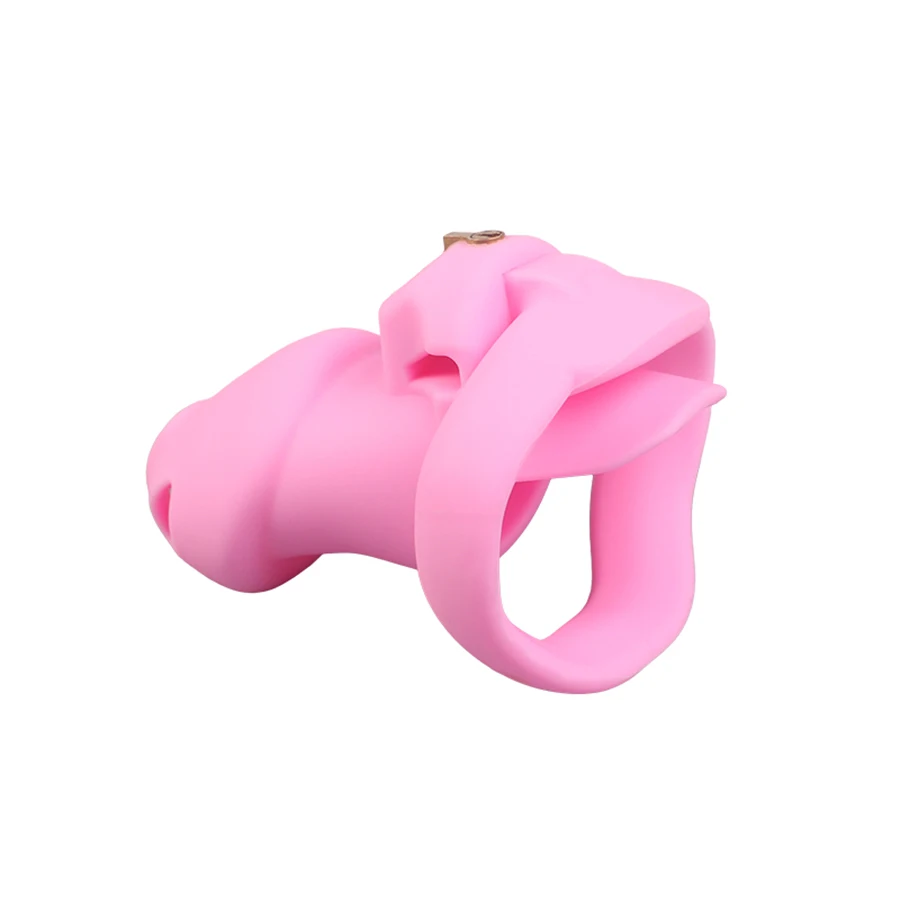 Silicone Chastity Cage Male Cock Lock Sex Toys BDSM Gay Erotic Urethral Device lock chastity device masturbator sex SM Product