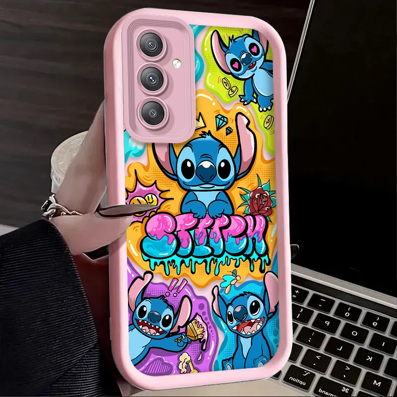 لطيف ديزني غرزة الملونة قضية الهاتف لسامسونج غالاكسي A14 A15 5G S21 S22 S23 S24 5G FE زائد الترا A25 A35 A52 A53 A54 A55 5G