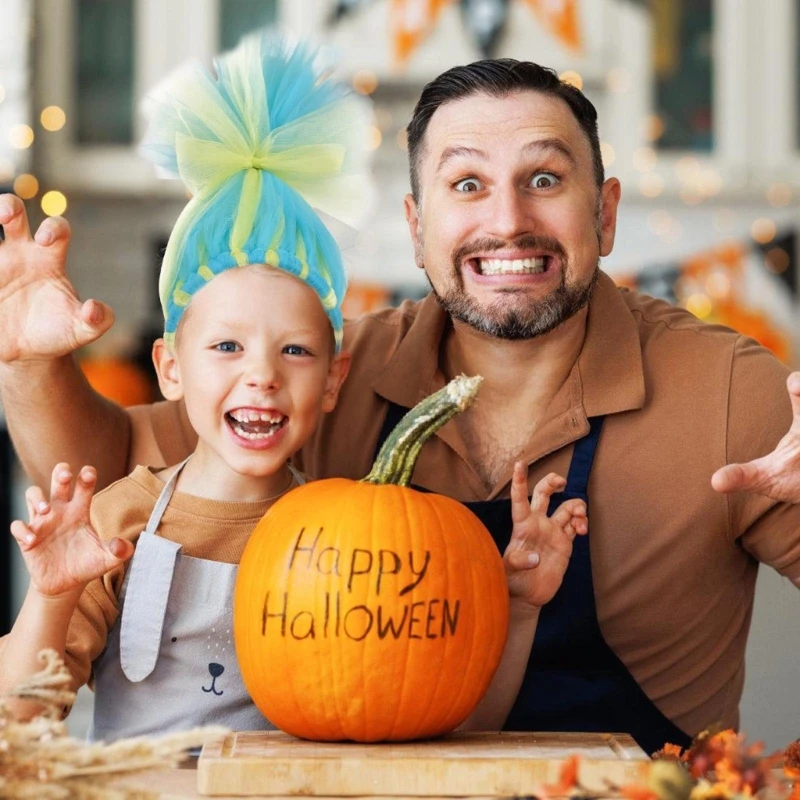 Cerchietti per capelli per bambini con orecchie di Halloween, novità, cerchi per capelli in maschera per costume da bambino