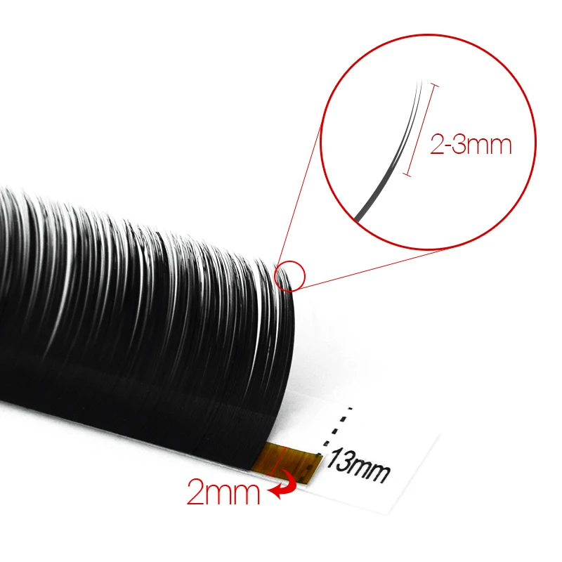 Song Lashes 12 Rows Double Tips Flat Lashes Individual Eyelash Extensions0.15/0.20 mm Thickness C/ CC/D Curls Makeup Supplies