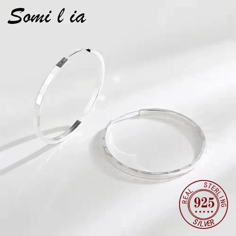Somilia Neue Mode 925 Sterling Silber Große Creolen Für Frauen Neue Mode 18 K Gold Überzogene pid • Mustafa Kollektion Schmuck – Detail 11