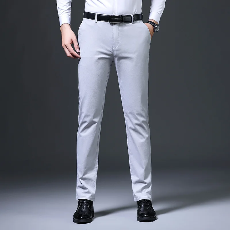 

trousers Men's in the spring of 2022 new straight slim casual pants Joker cotton drape business pants