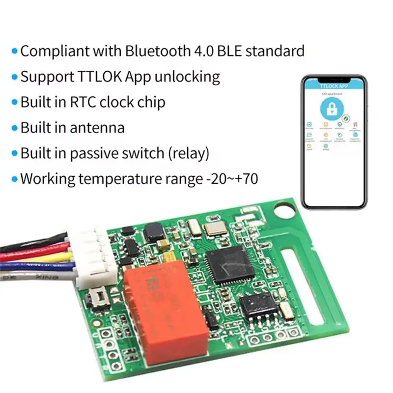 Electronic Lock Module Remote Smart Access Control Lock Motherboard Remote Door Opening Controller-ABWO