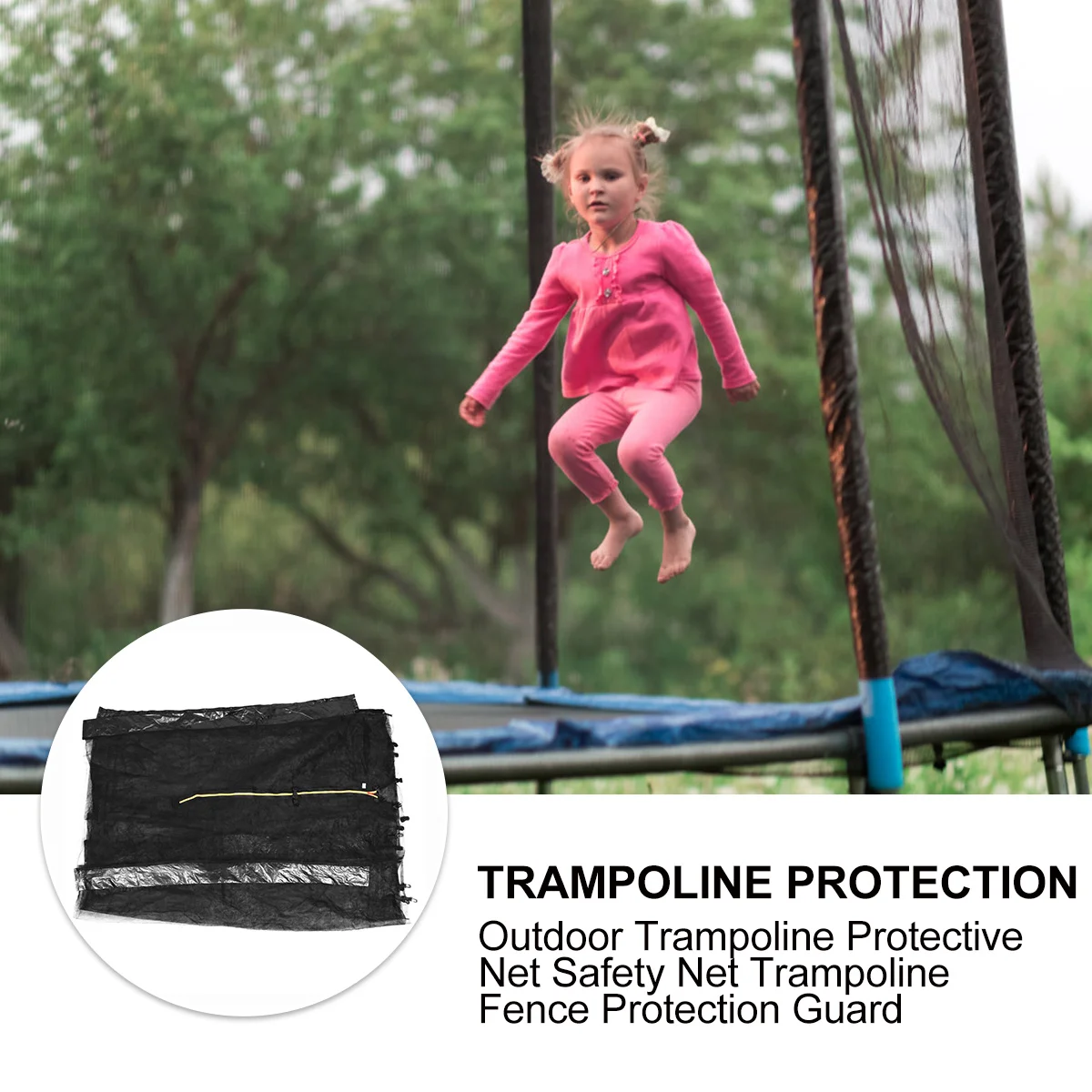 Indoor Outdoor Trampoline Protective Net For Children Anti-Fall High Quality Jumping Pad Safety Net Protection Guard (Only Net )