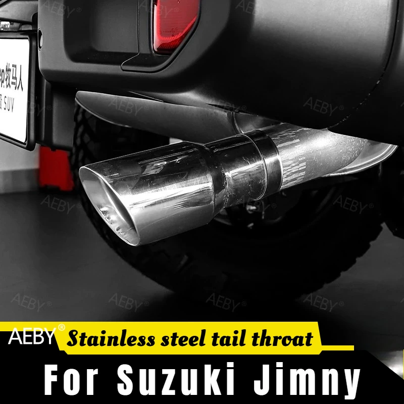 

For Jeep Wrangler 2018 exhaust pipe,car muffler tailpipe,Stainless steel thickened burning blue tailpipe tip,accessories