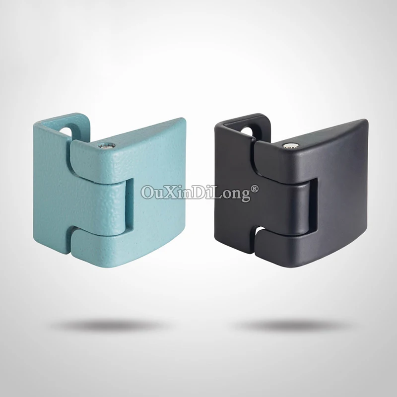 New 8PCS Zinc Alloy Industrial Hinges Distribution Box Hinges Switch Electrical Cabinet Door Hinges Turn Hinge Black/Turquoise