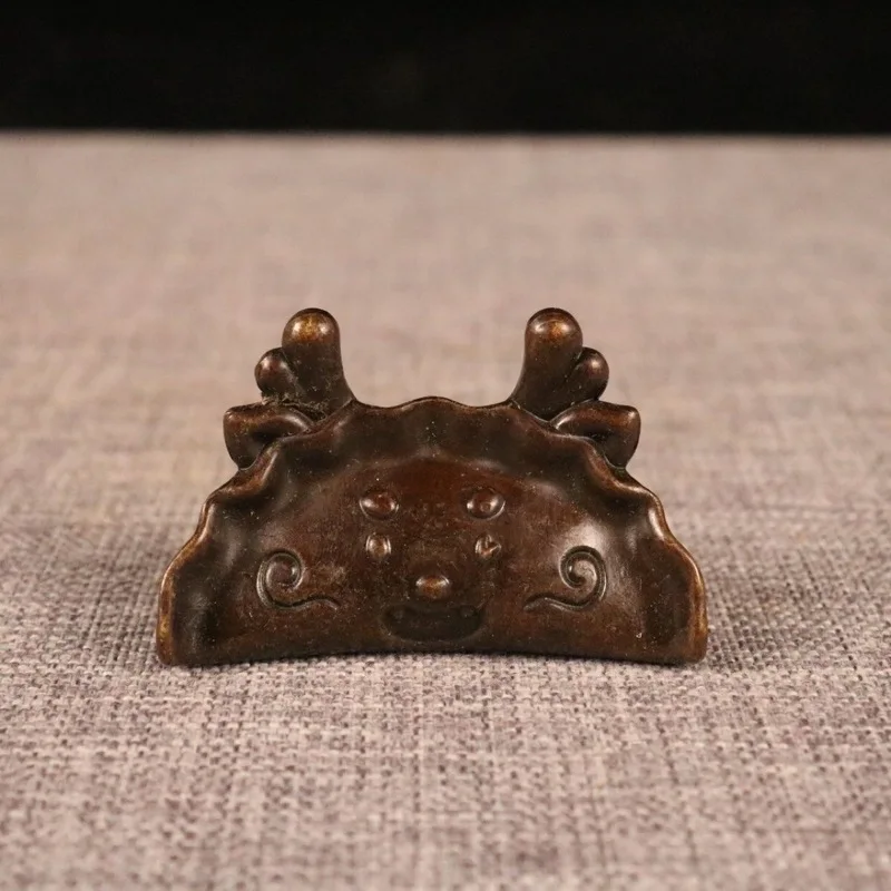 , brush holder, copper pen rest, metal ruler, calligraphy paper press, solid brass paperweight
