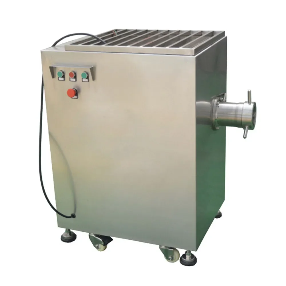 2022 500kg/hour Industrial Frozen Fresh Meat Mincer Electric Mixer Bowl Beef Pork Grinder Cutter Machine