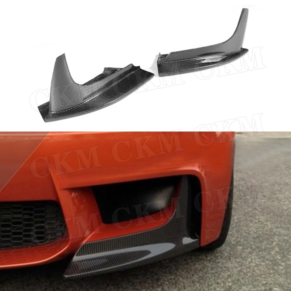 

CKMUUER передний разветвитель для губ из углеродного волокна, передний бампер, разделитель для губ, лопасти, спойлер для BMW 1 серии E82 1M Coupe, 2-дверный 2011