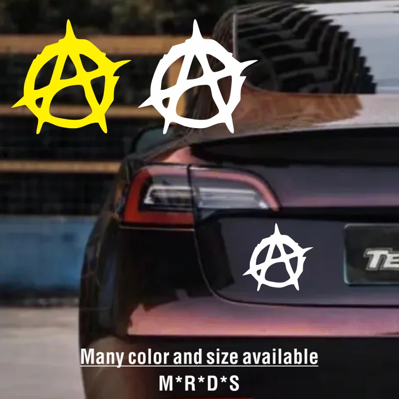 

Die-Cut Vinyl Decal Anarchy Car Sticker Waterproof Auto Decors on Bumper Rear Window