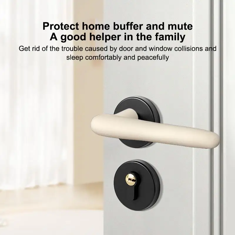 1Pcs Silicone Door Handle Cover Anti-Slip Anti-Static Doorknob Sleeve For Home