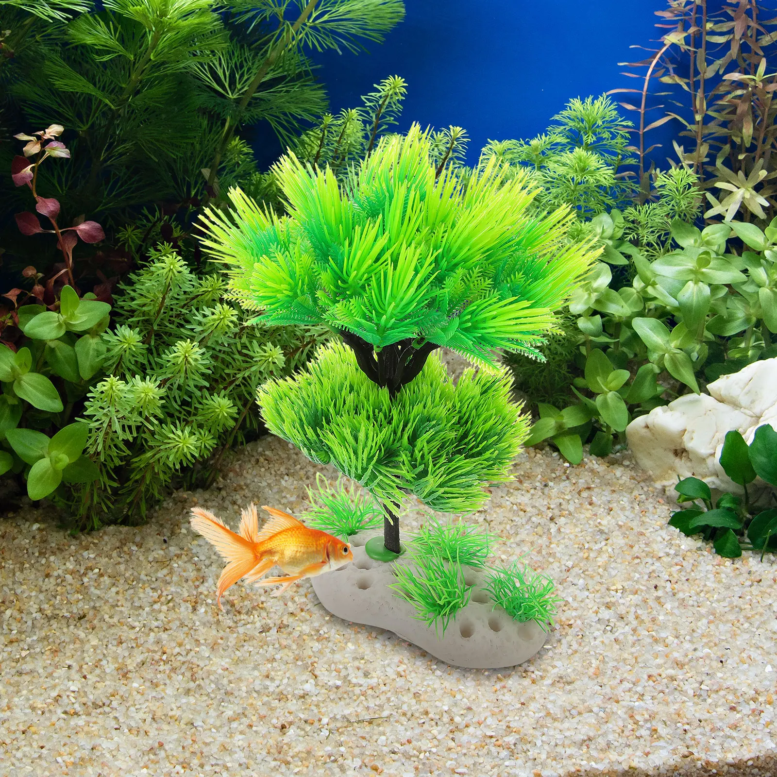 

Artificial Water Plants Aquarium Decorations Green Plastic Aquatic Plant Simulation Fish Tank Accessories Decoration L scape