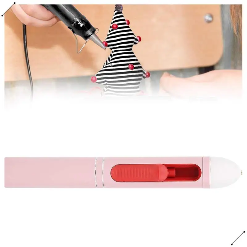 Mini Glue-Gun, Mini Cordless Pen Shaped Colored Glue-Gun For Hot Adhesives, Arts And Crafts