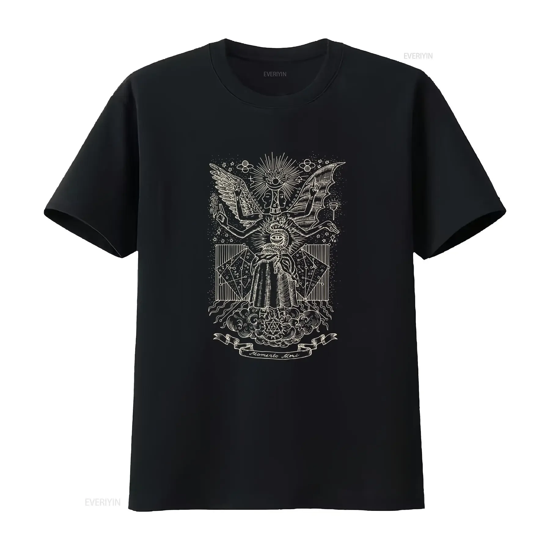 Fantasy Realm Mystic Art T shirt Magical Boho Style Perfect for Dreamers vintage Washed designer clothes Top For Everyday Wear
