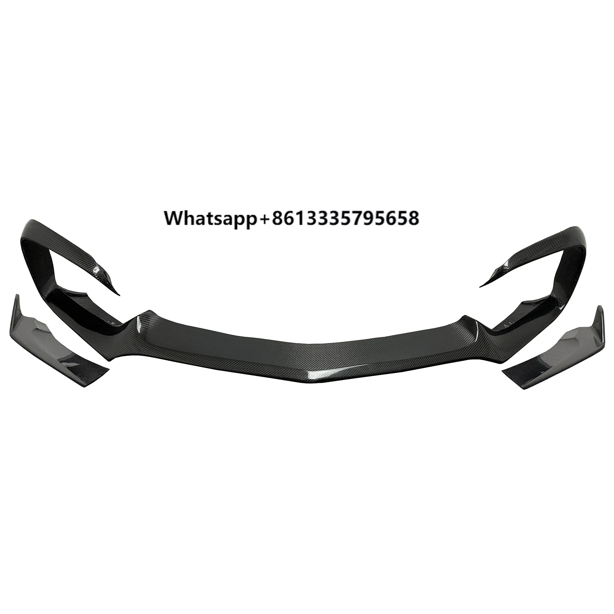

R Style Gloss Carbon Fiber Auto Parts Decoration Front Bumper Lip for Benz AMG GT GTS Front Lip 2015-2018