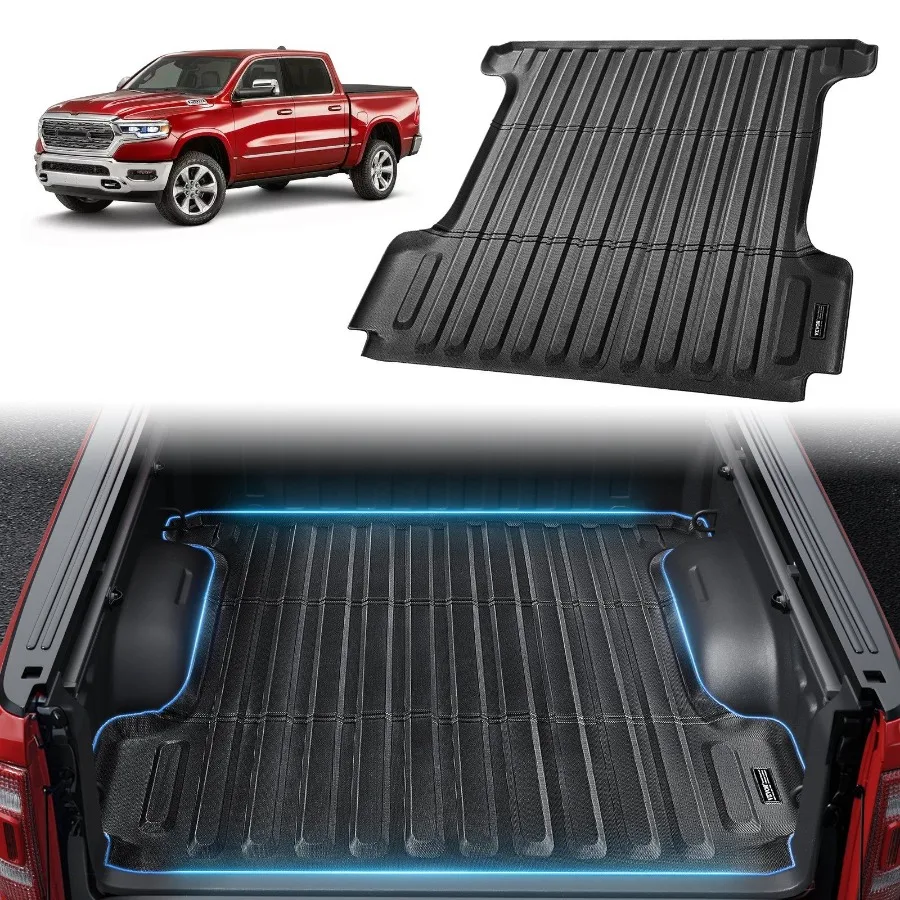

Коврик для грузовика подходит для Dodge Ram1500 TPE 20192024, аксессуары для подкладки кровати для грузовика