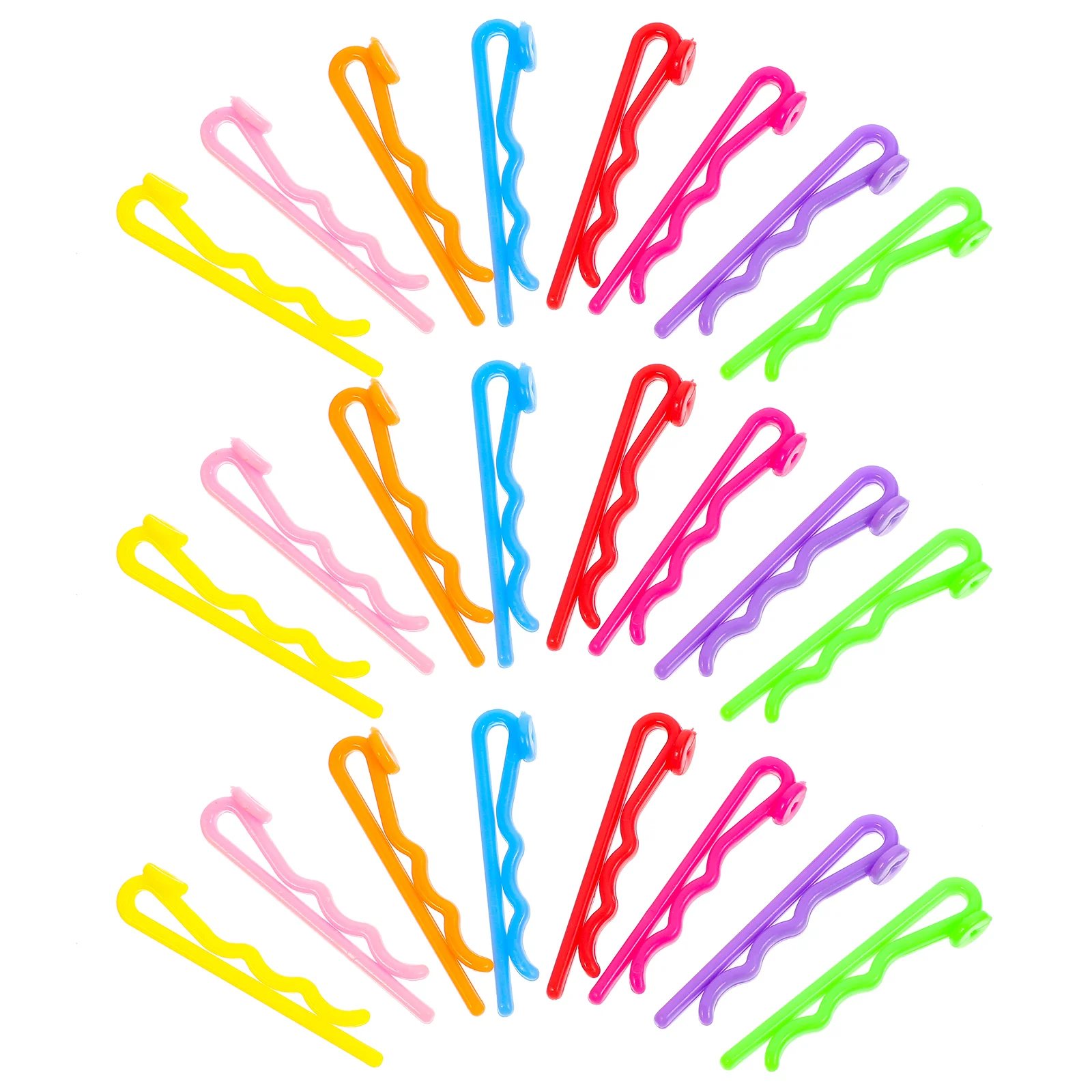 60 Pcs Children Hairpin Accessories Handmade Plastic Billed Clips Vibrant Colors Strong Hold Suitable All Hairstyles