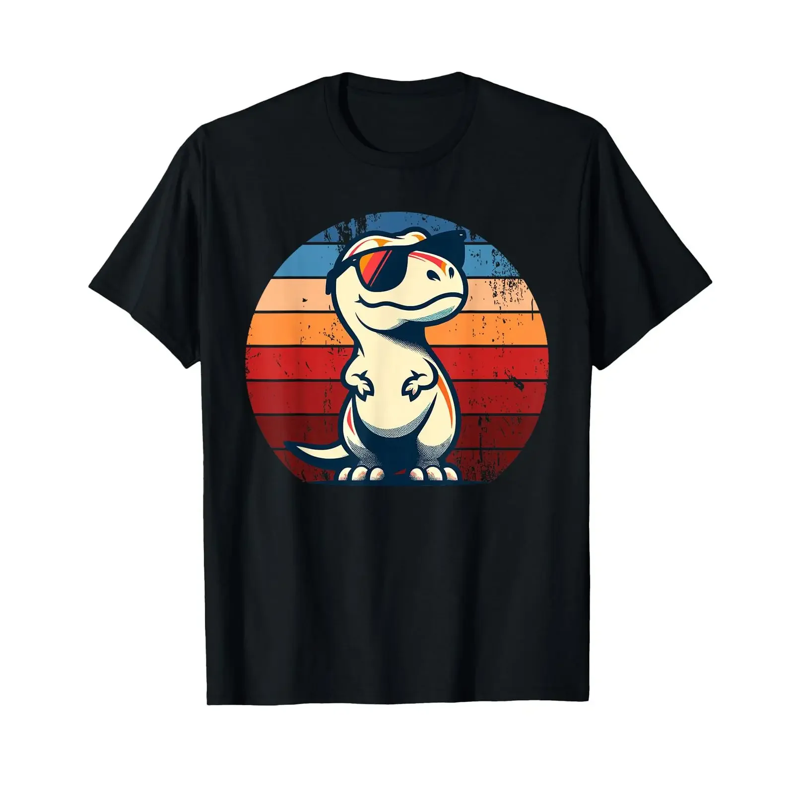 Sponsored Ad Dinosaur T Rex Retro Novelty Men Children Women Funny Shirt black vintage Washed Versatile streetwear Soft homme