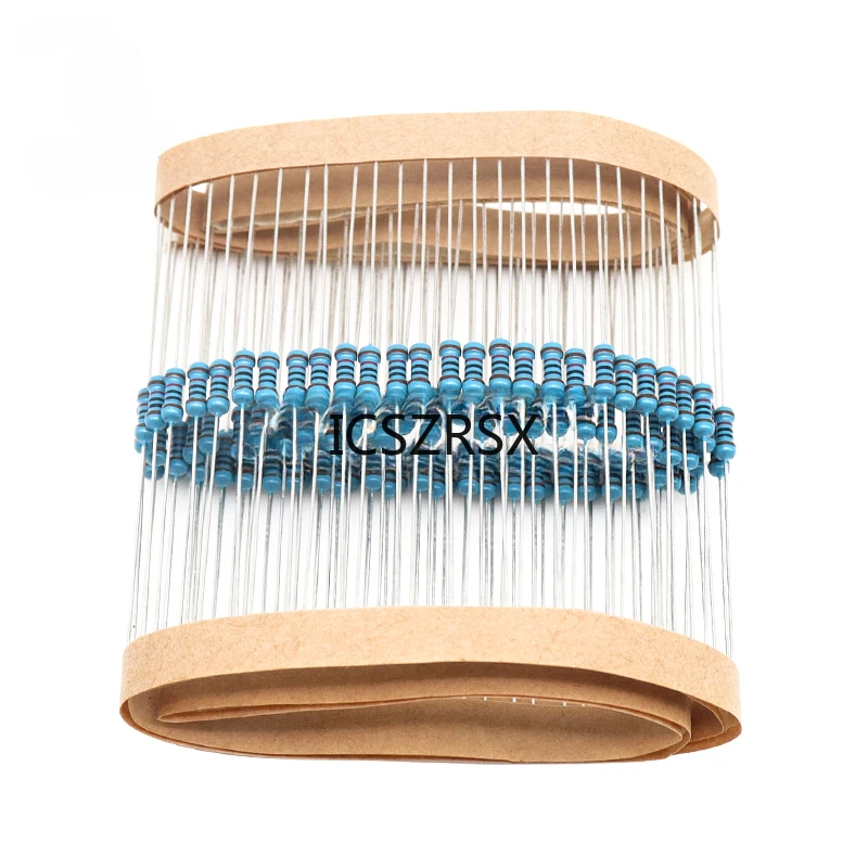 100pcs 1/4W 0R-22M 1% Metal Film Resistor 0.25W 0 2.2 10 100 150 220 270 330 470 1K 2.2K 4.7K 10K 47K 100K 470K 1M 10M 20M ohms