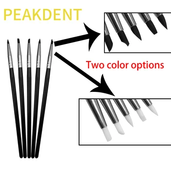 실리콘 치아 도구 성형 치과 송진 브러시 펜, 접착제 복합 시멘트 도자기 치아 도구, 치과 실험실 도구, 5 개