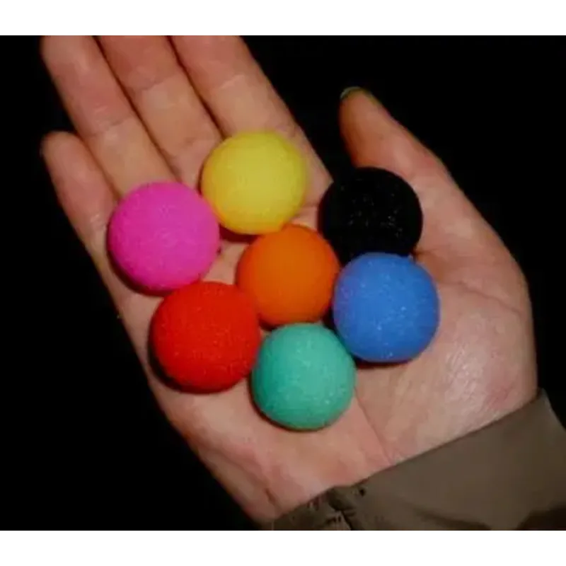 Free Shipping Super Sponge Ball (2.5cm) 8 Color For Choose (50pcs/Lot) -Magic Trick Stage Close up Props Comedy Accessories