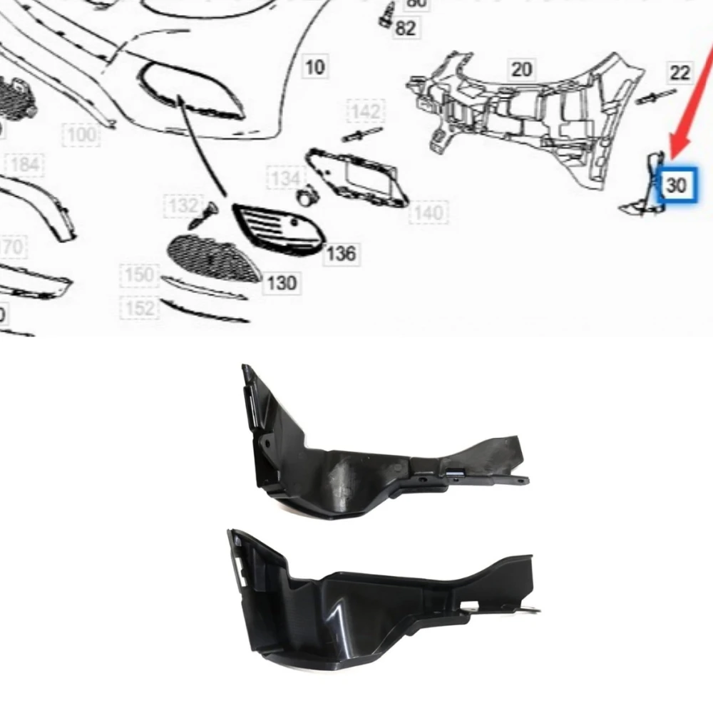 

Кронштейн стабилизатора переднего бампера A2058853865 A2058853965 для Mercedes Benz C-Class W205 C300 2015-2018