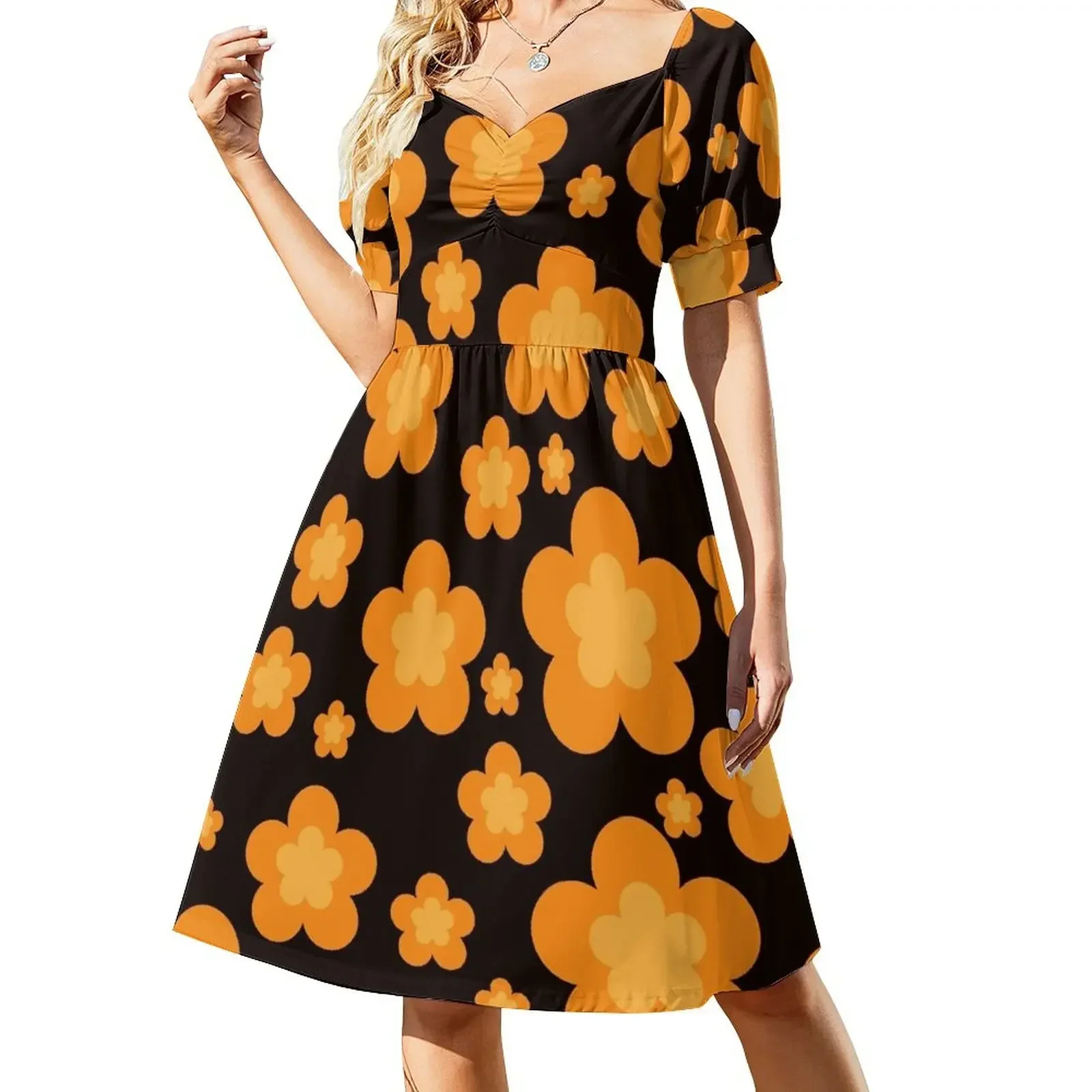 

70s Vintage collection Yellow Me Sleeveless Dress Summer dresses for women Dress