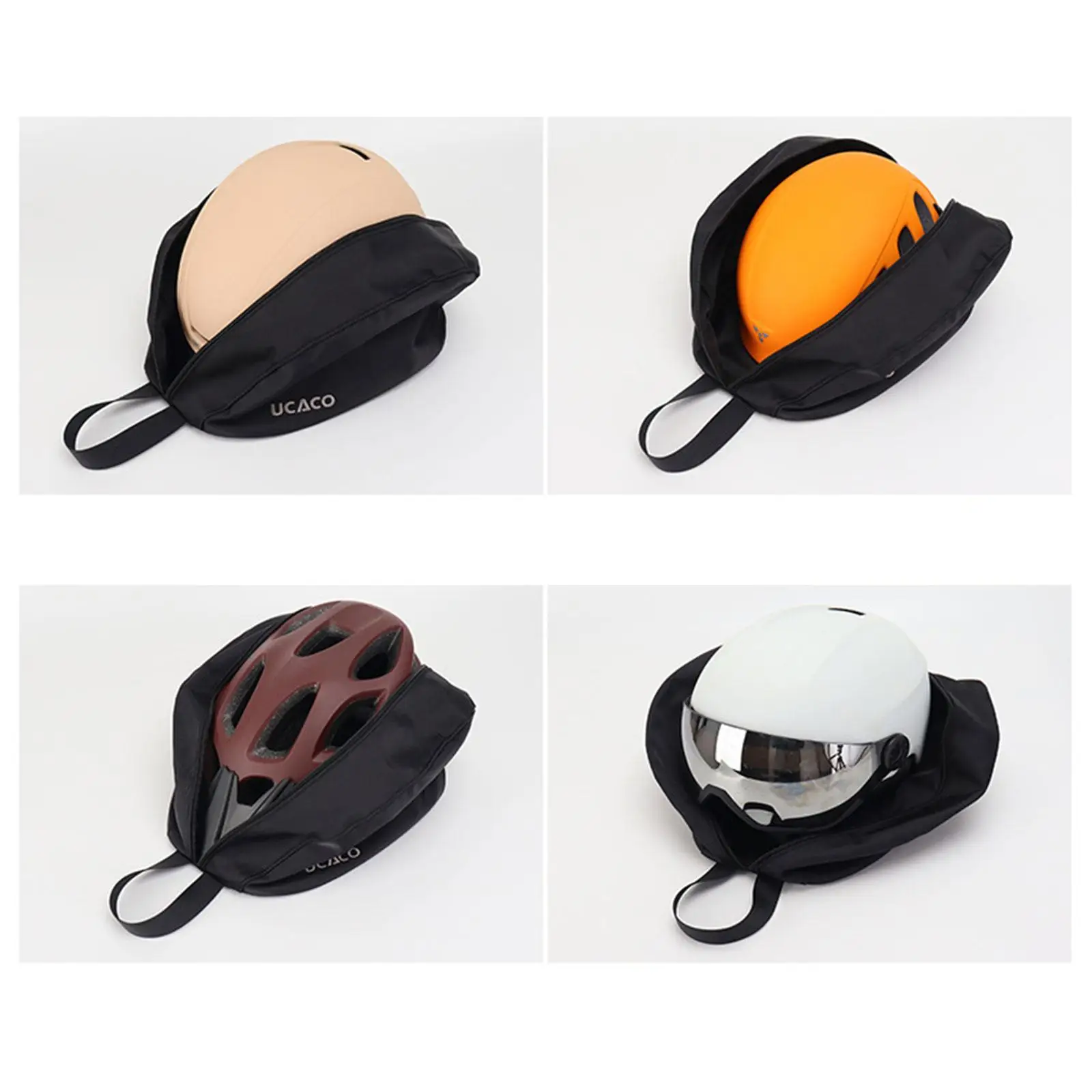 Adult Helmet Storage Bag Versatile Motorcycle Bag with Zipper Portable Handbag for Helmet Holder Cycling Essentials