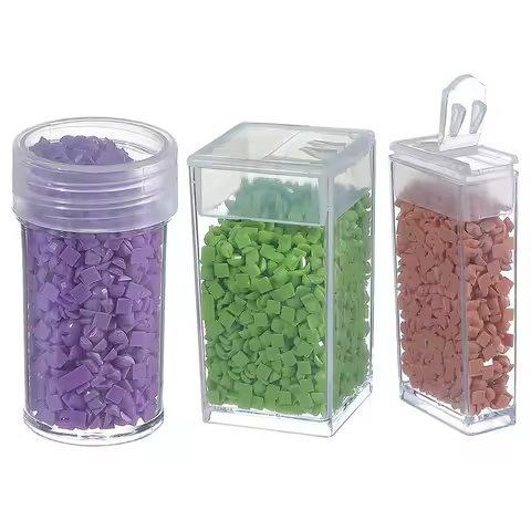 30/50/90/120/150PCS Diamond Painting Round/Square Storage Box Crystal Bead Storage Container Bottles Diamond Painting Accessorie