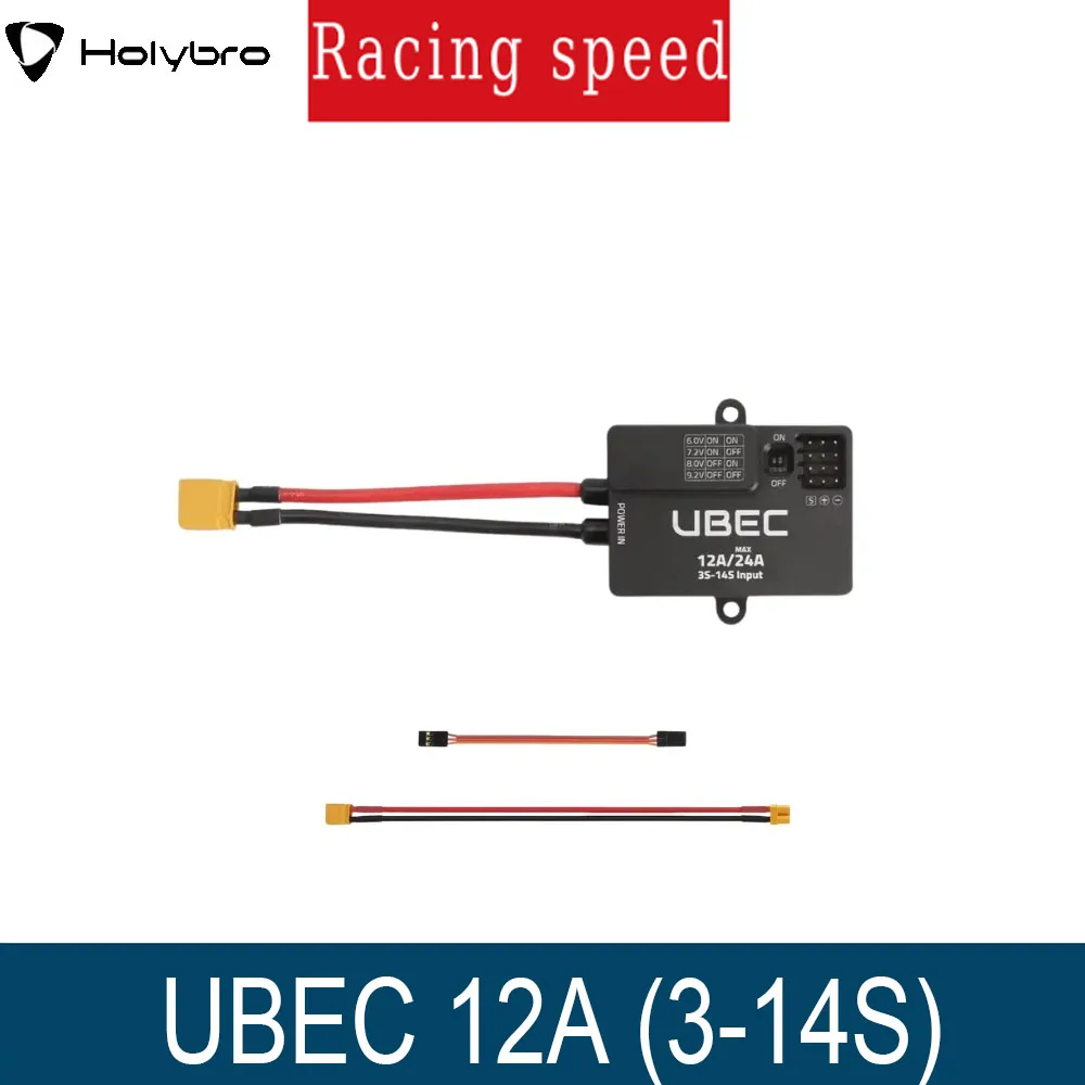

HolyBro 2025 New UBEC 12A (3-14S) XT30 DC-DC Regulator with High Efficiency and 4-Channel Parallel Pin Outputs for Servos