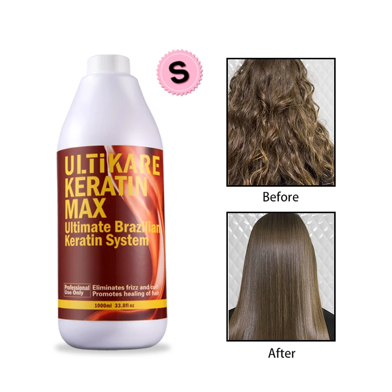 1000ml Best Selling 8% Formaldehyde Straighten Brazilian Chocolate Keratin Treatment for Damaged Strong Hair