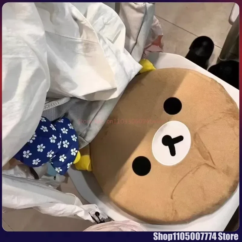 Kawaii Rilakkuma Bär Herbst und Winter Kissen Baumwolle Studentenwohnheim Klassenzimmer Bürostuhl Kissen Plüsch abnehmbar waschbar