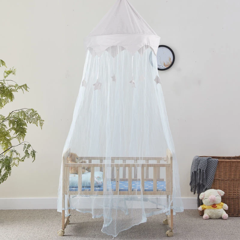 Modern Princess Style Crib Mosquito Net Dome Hanging Four Season Decor Tent Encrypt Mesh Summer Anti-mosquito Child Mosquito Net