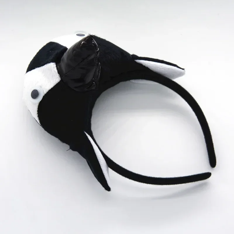Volwassenen Kinderen Pluche Cartoon Jongen Dier Pinguïn Hoofdband Haarband Verjaardagsfeestje Cosplay Kostuum Kerst Halloween Hoofddeksels