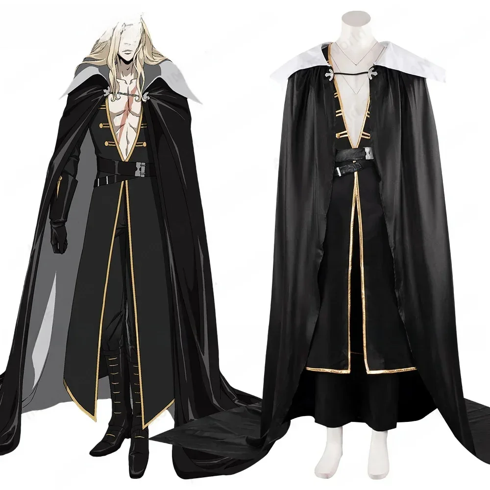 

Castlevania Season 4 Anime Alucard Cosplay Costume Halloween Party Suit