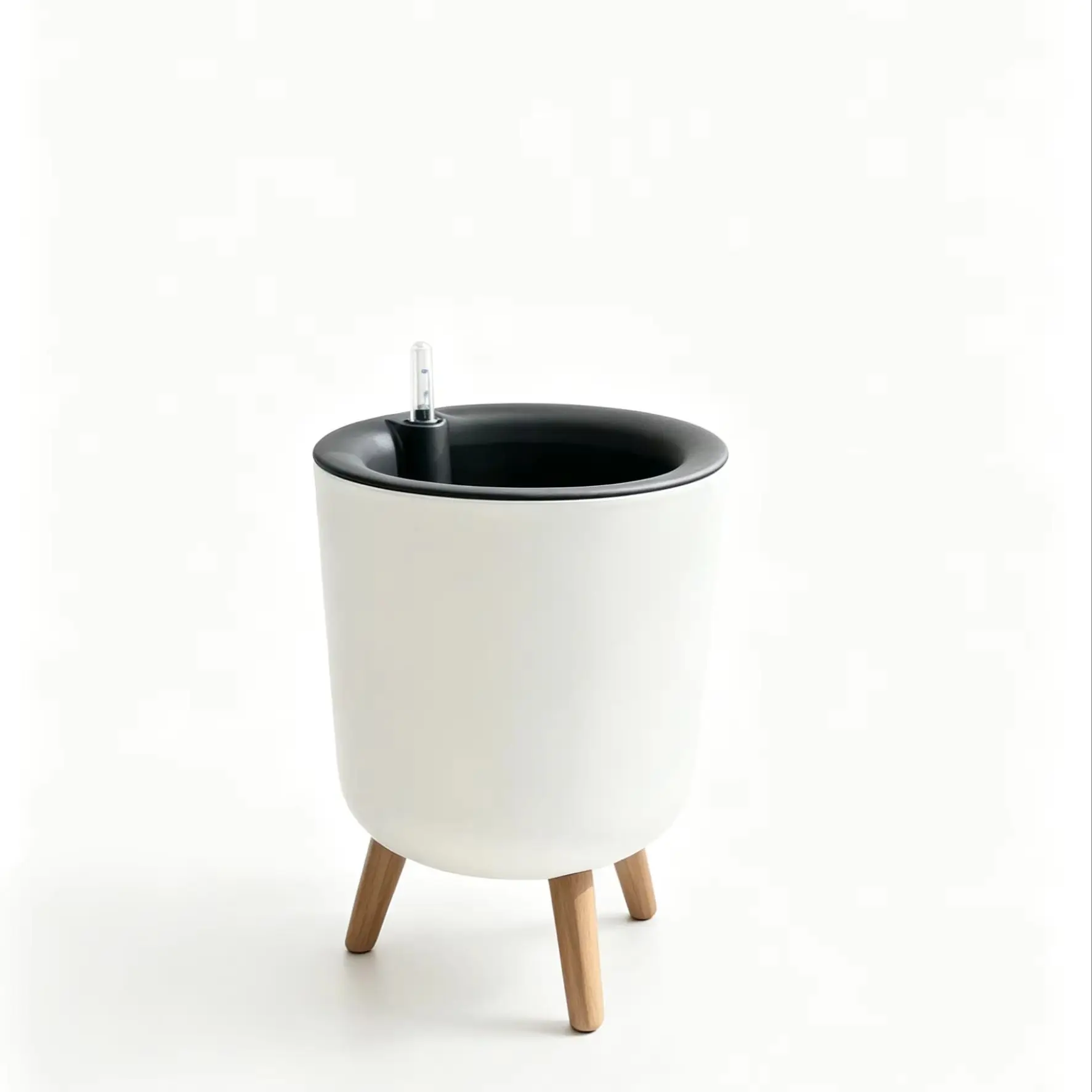 Stylish Standing Self-Watering Flower Pot, Floor Plant Container for House Plants, Water Level Indicator