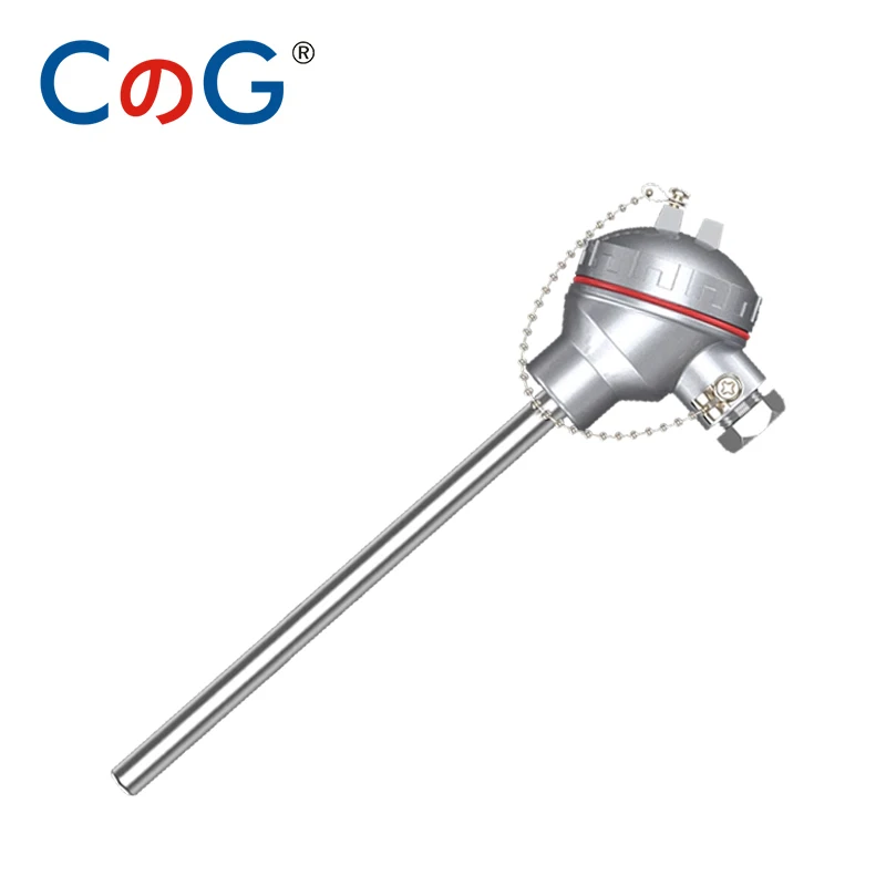 CG WRN-130 0-1300Degree Diameter 10mm High Precision K Type Probe Armor Head Assembly Thermocouple Industrial Temperature Sensor