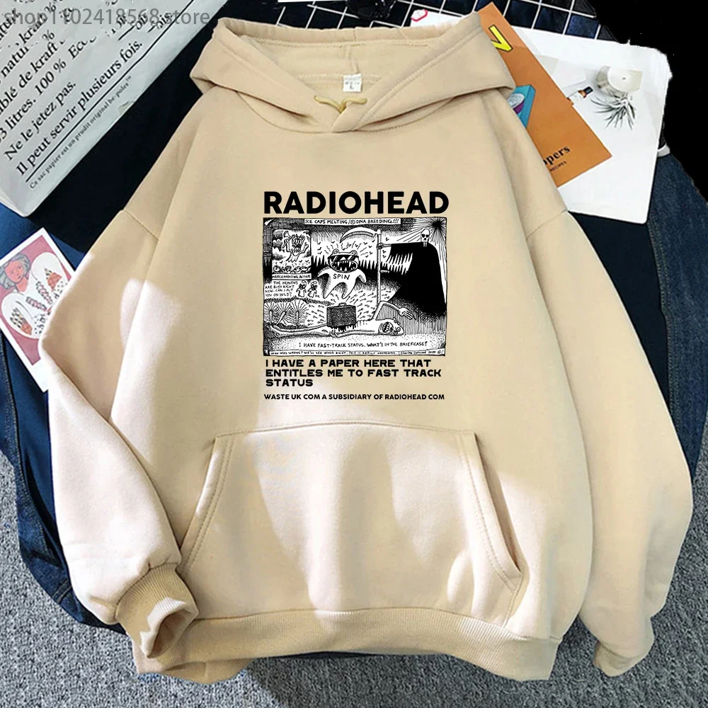 

Radiohead толстовки мужские винтажные классические толстовки North America Tour Rock Boy Camisetas Hombre хип-хоп унисекс женский топ большого размера