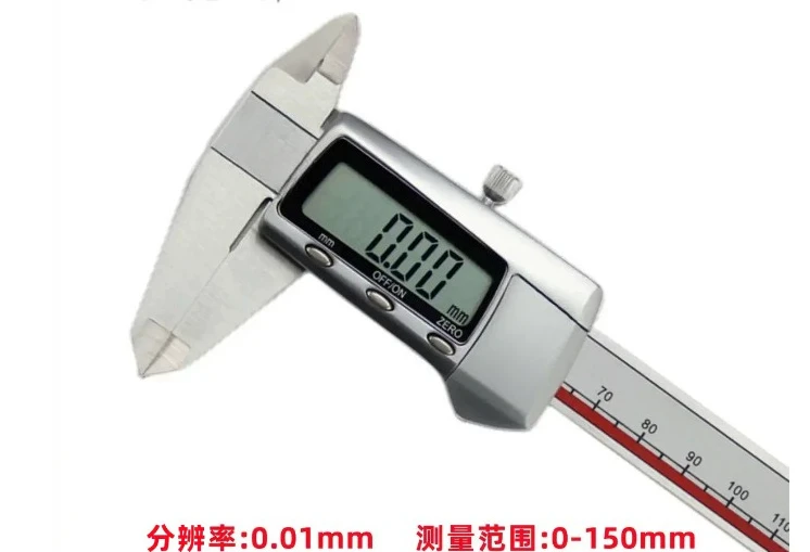 digital display vernier caliper 0-150 200 300MM metal shell stainless steel electronic vernier caliper  1pcs